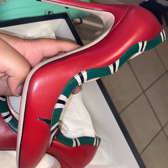 Gucci Yoko Snake leather pumps - Picture 2 of 5